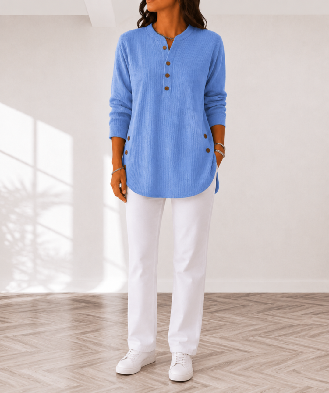 Eden | Button Henley Tunic