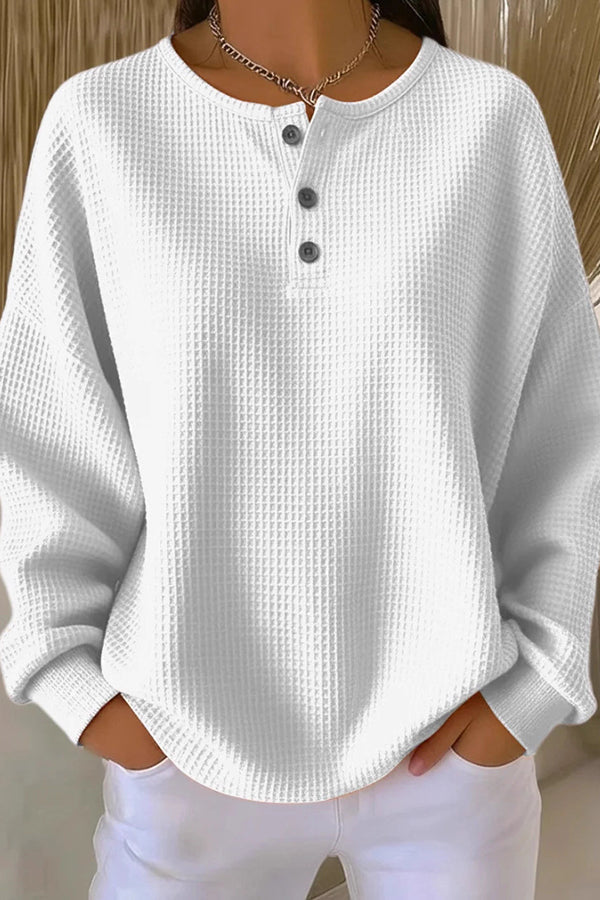 Hazel Zoe™ | Loose-Fitting Blouse with Buttons