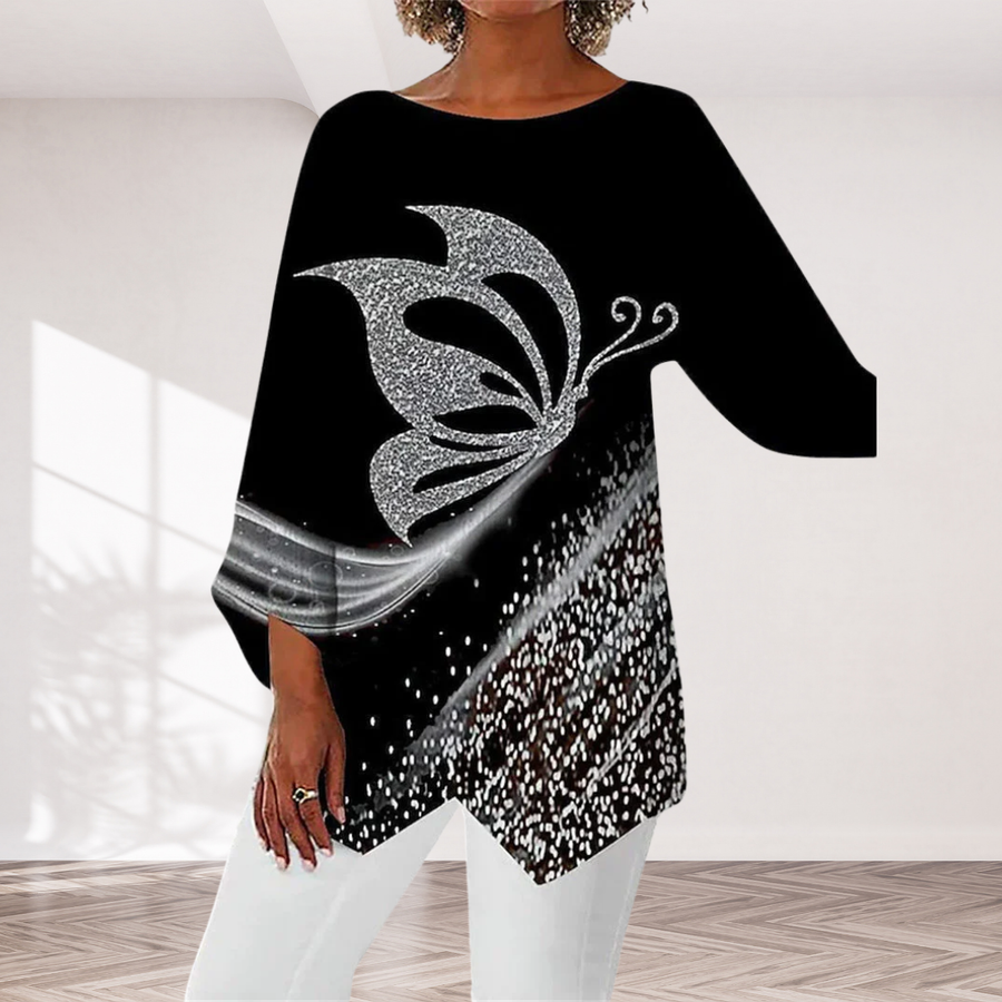 Alayah™ | Elegant Crew Neck Top