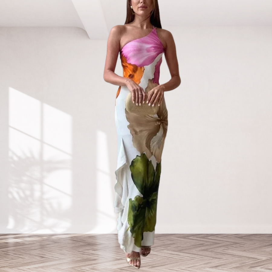 Flore | Multi Colored Floral Maxi Dress