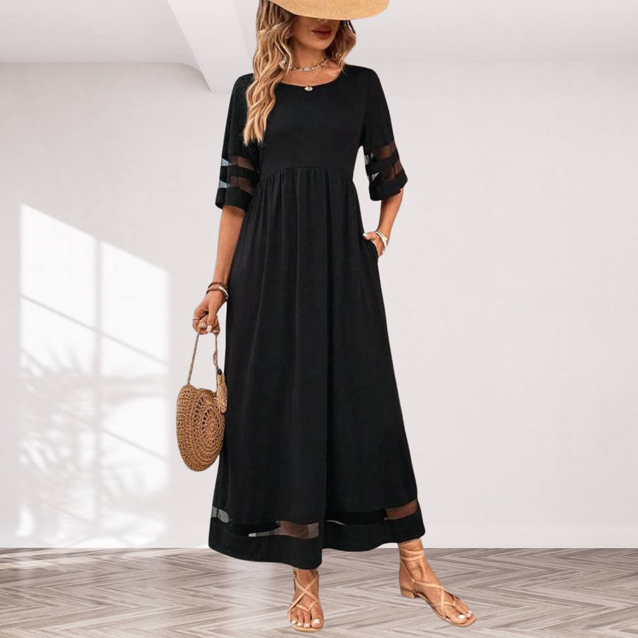 Aubrey™ – Flattering Tummy-Smoothing Midi Dress