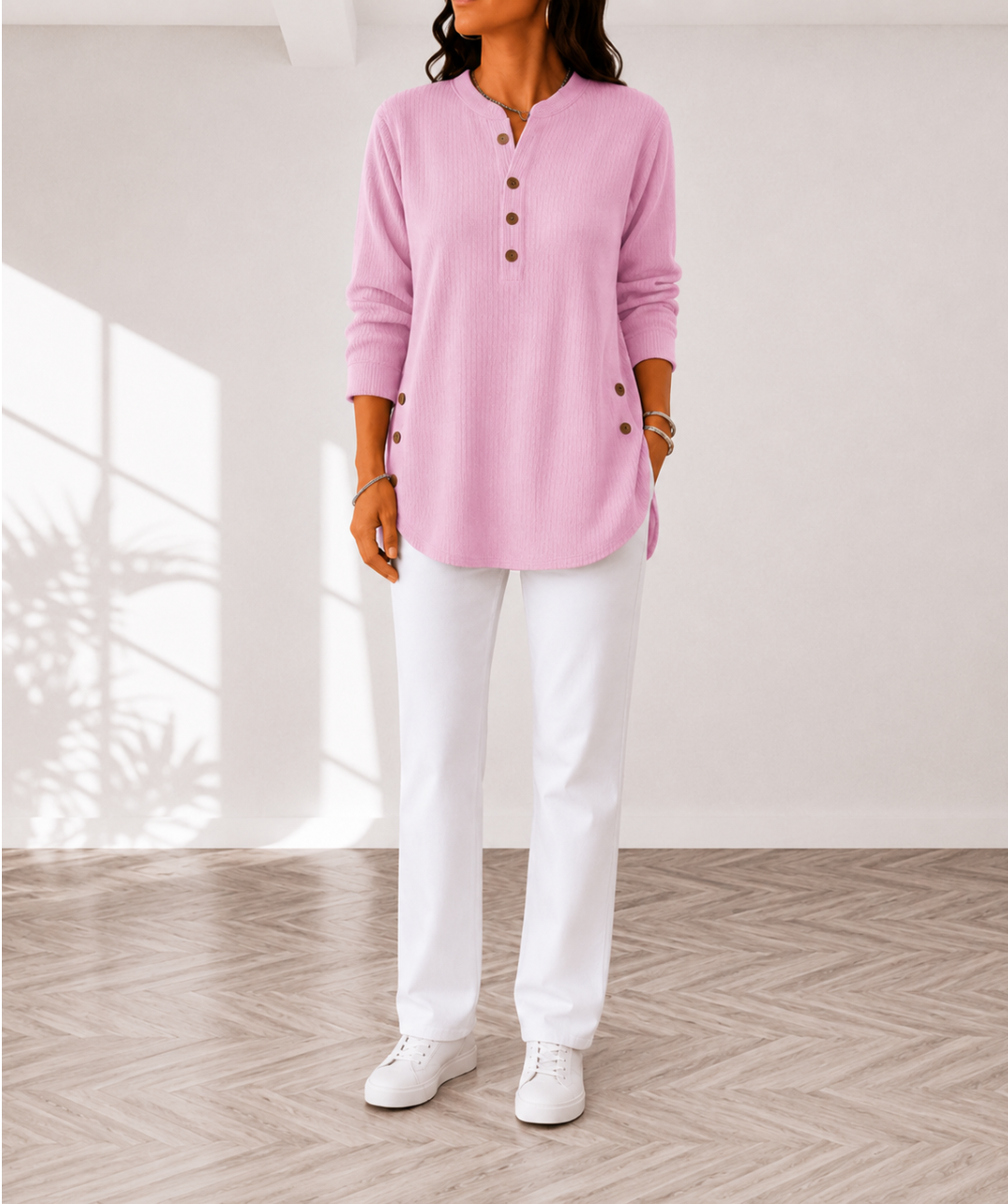Eden | Button Henley Tunic