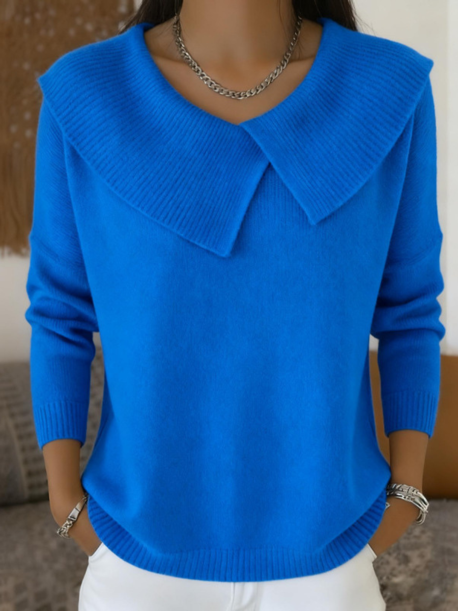 Hazel Zoe™ | Warm Sweater with Soft Collar