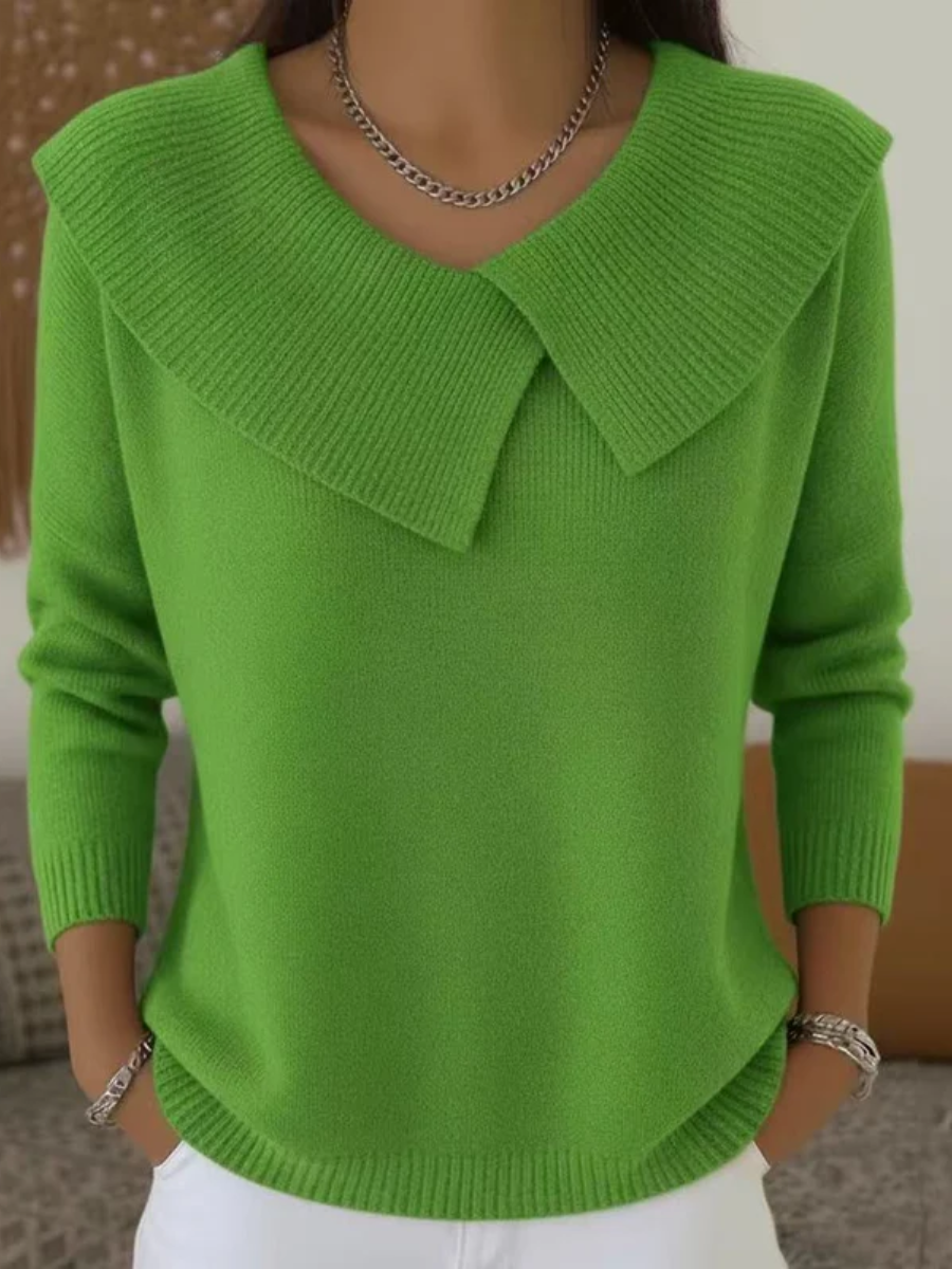 Hazel Zoe™ | Warm Sweater with Soft Collar
