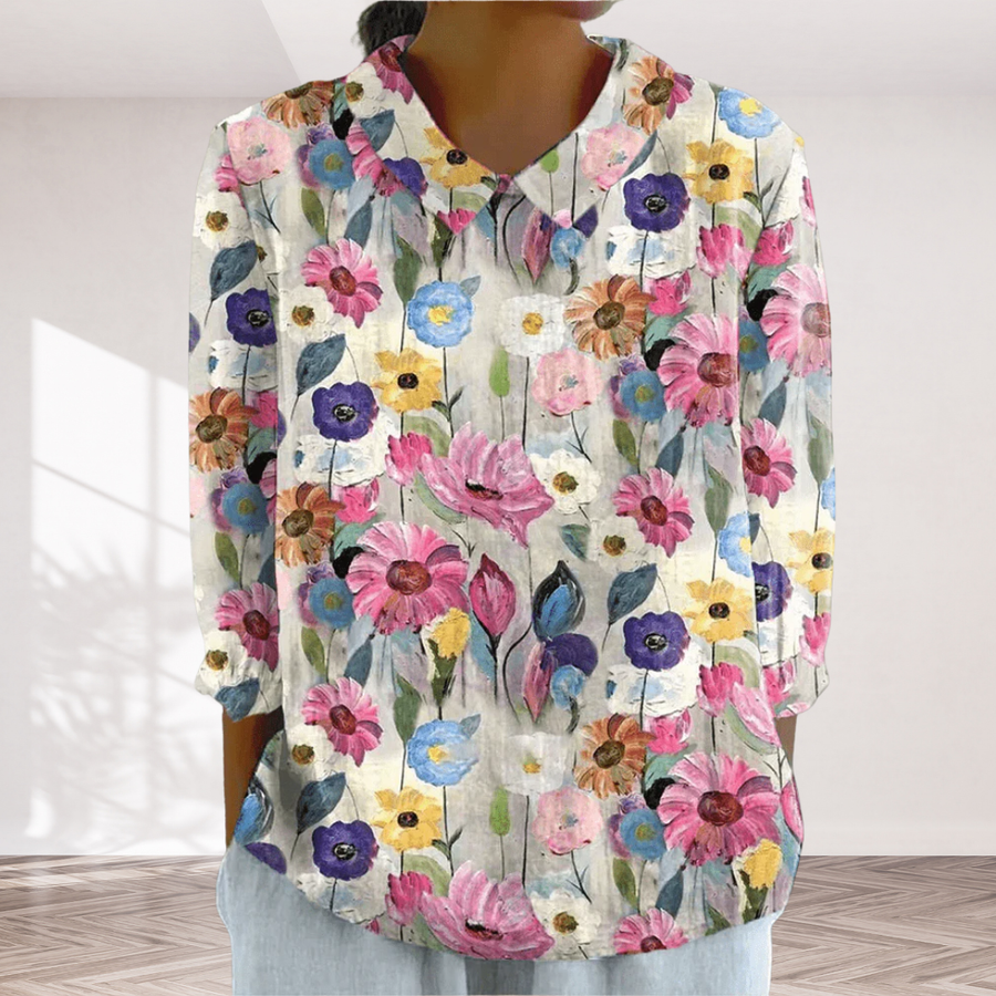 Jill | Artistic Floral Top