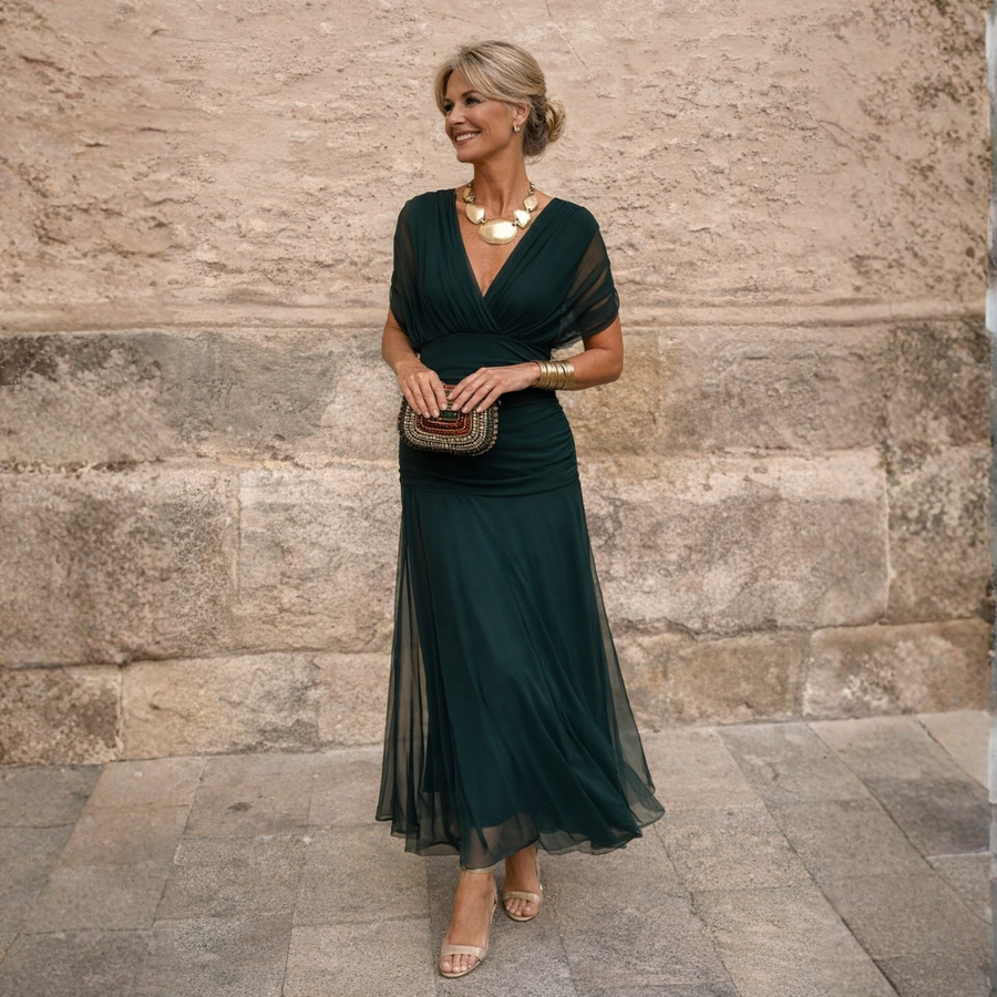 ROSSANA – Off-Shoulder Maxi Dress