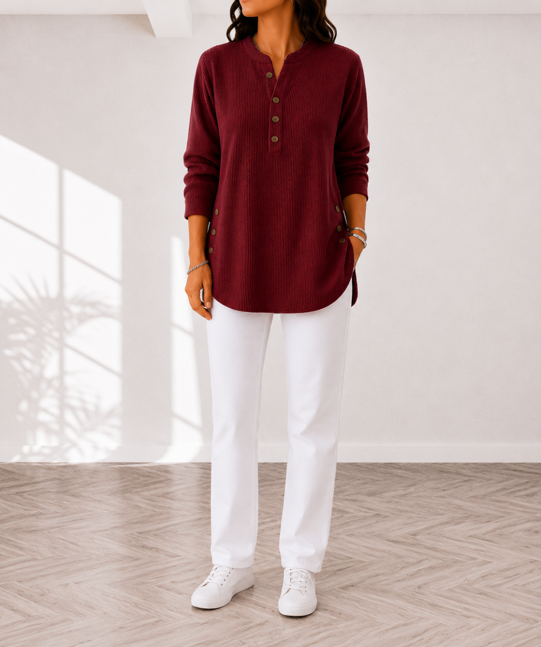 Eden | Button Henley Tunic