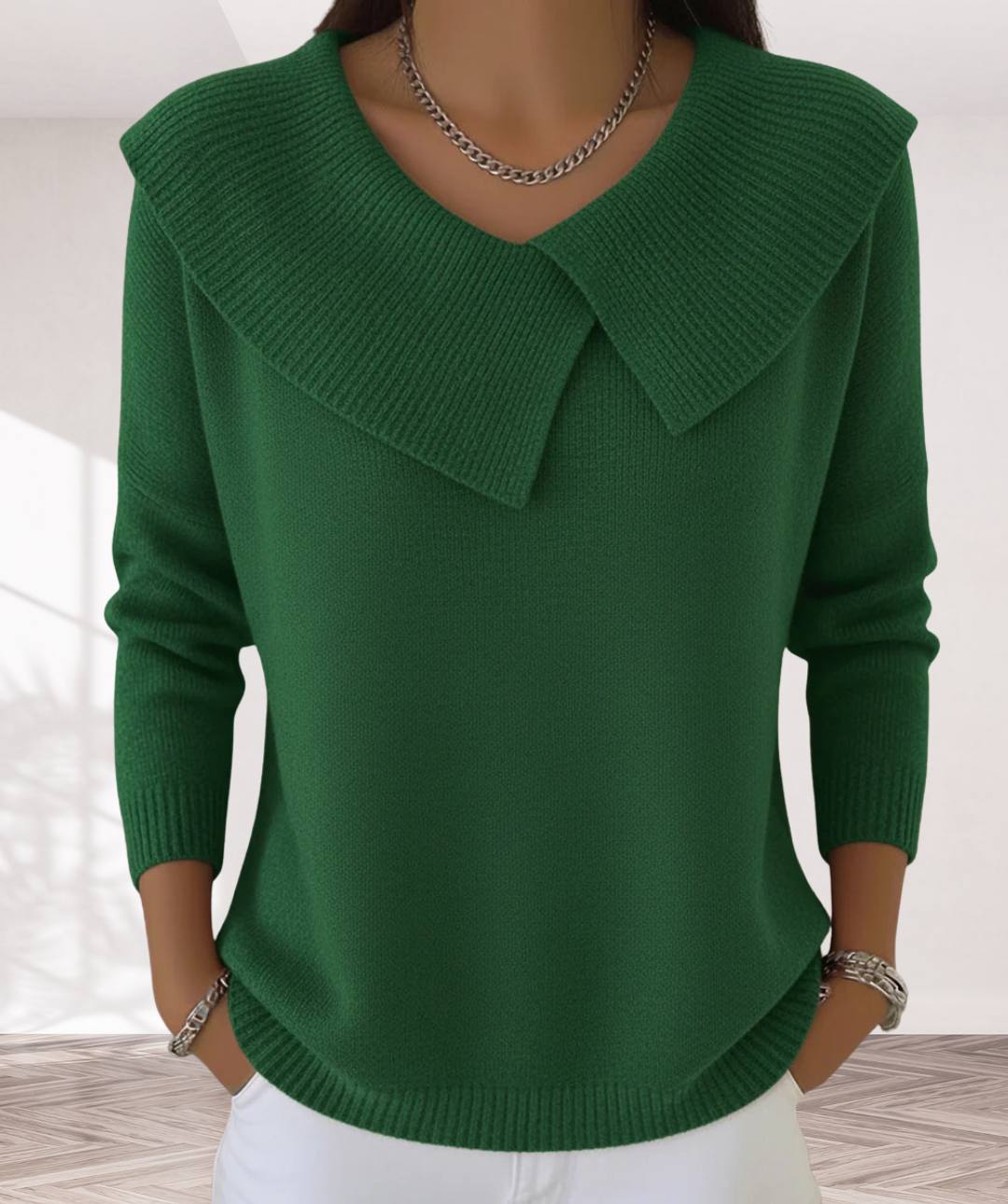 Hazel Zoe™ | Warm Sweater with Soft Collar