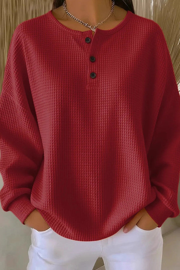 Hazel Zoe™ | Loose-Fitting Blouse with Buttons