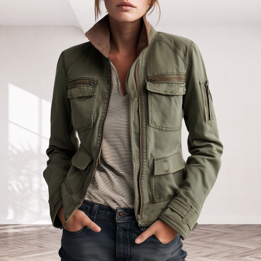 Outerdoor Utility Pocket Olive Green Cargo Jacket
