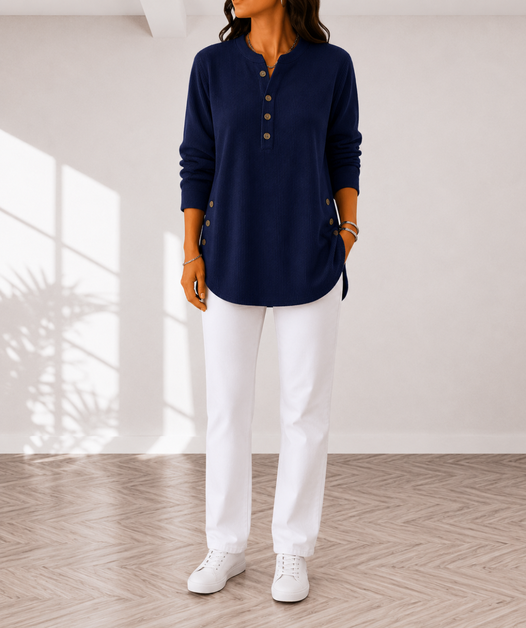 Eden | Button Henley Tunic