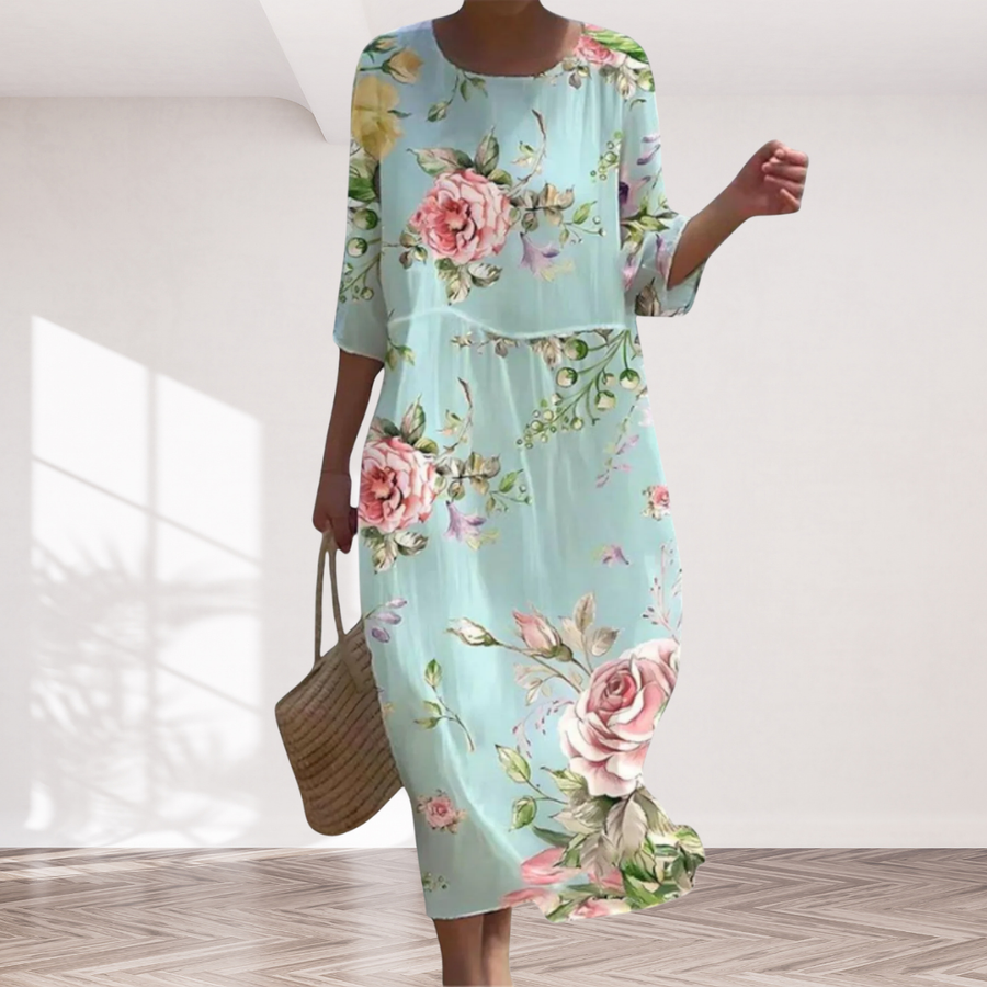 Olivia | Stylish Floral Maxi Dress