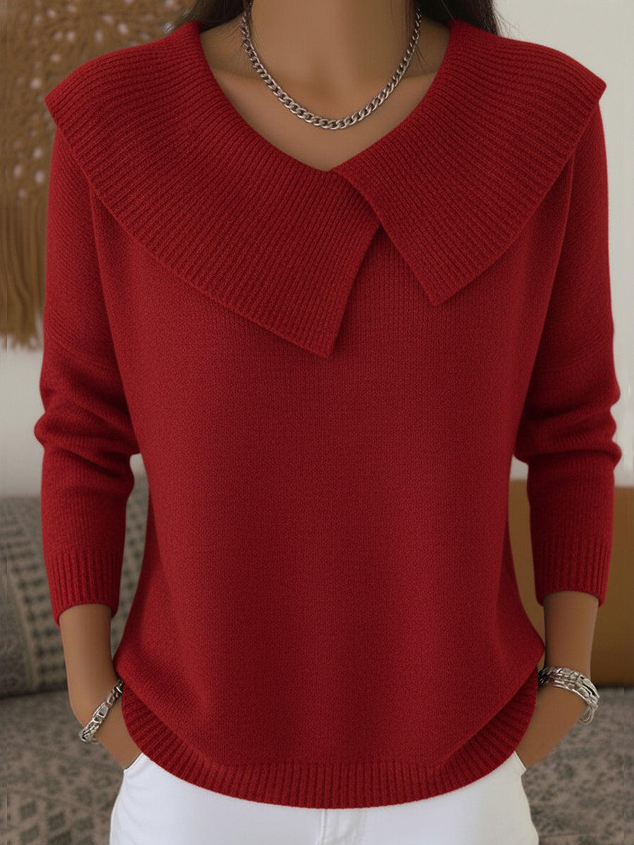 Hazel Zoe™ | Warm Sweater with Soft Collar