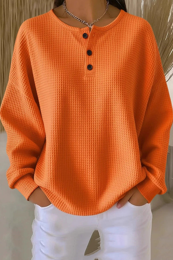 Hazel Zoe™ | Loose-Fitting Blouse with Buttons