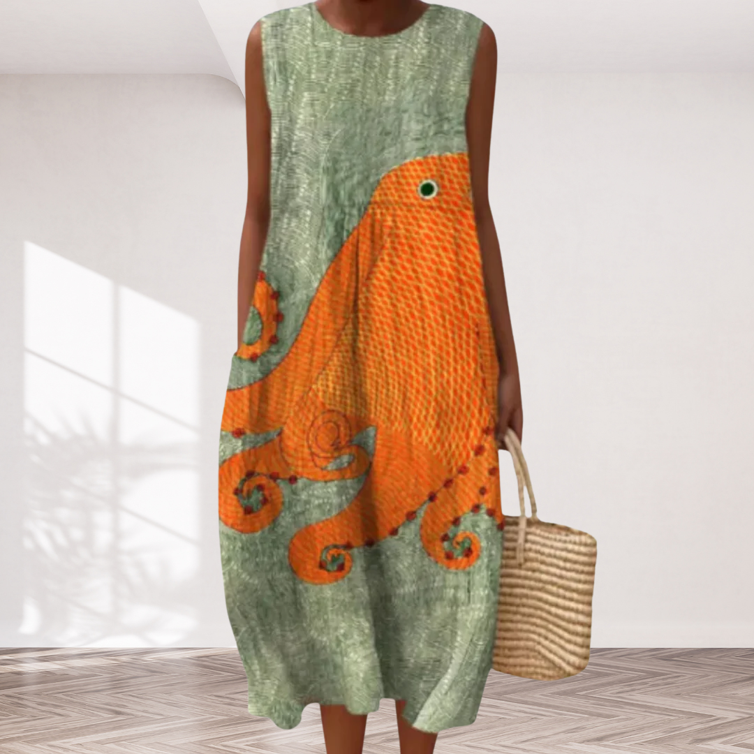 Iris™ Geometric Midi Dress