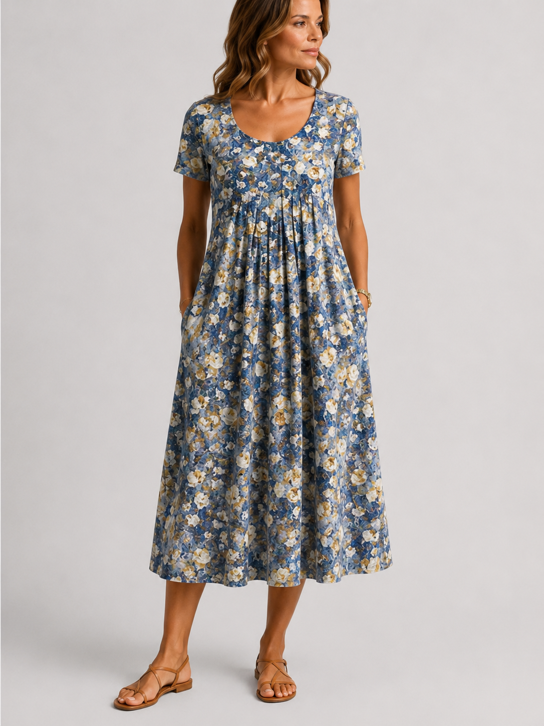 GEORGINA | ELEGANT DRESS WITH TUMMY COVERAGE