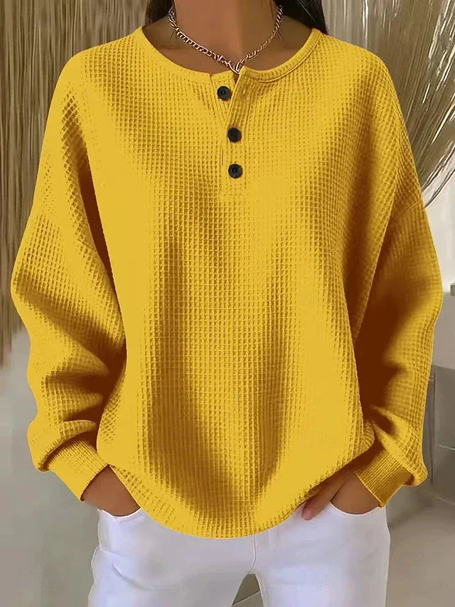 Hazel Zoe™ | Loose-Fitting Blouse with Buttons