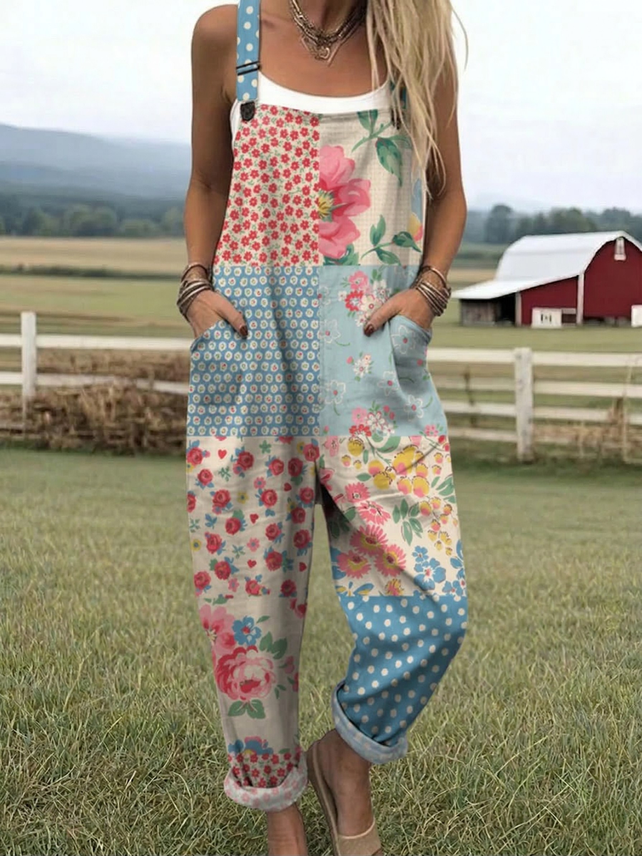Frigg - Patchwork Blossom Jumpsuit