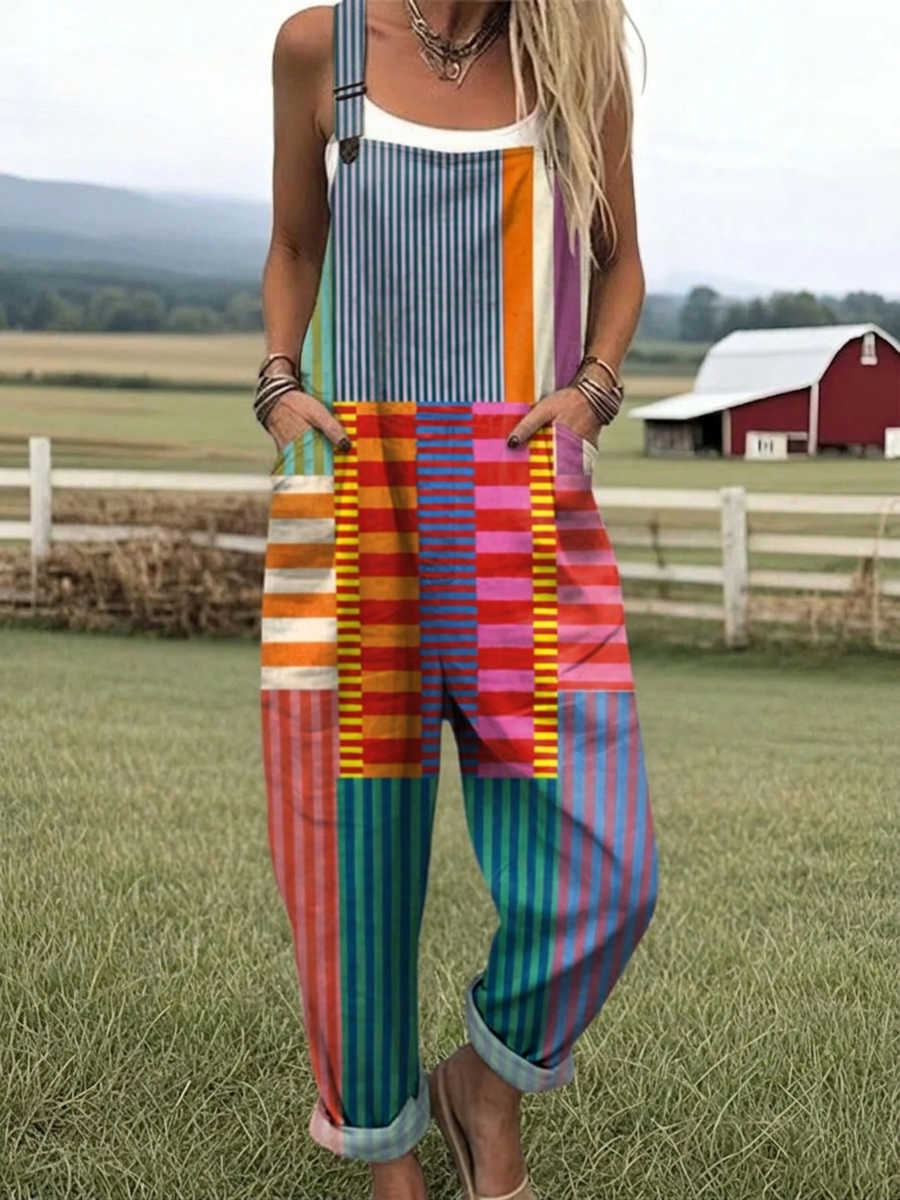 Sigrid - Rainbow Stripes Jumpsuit