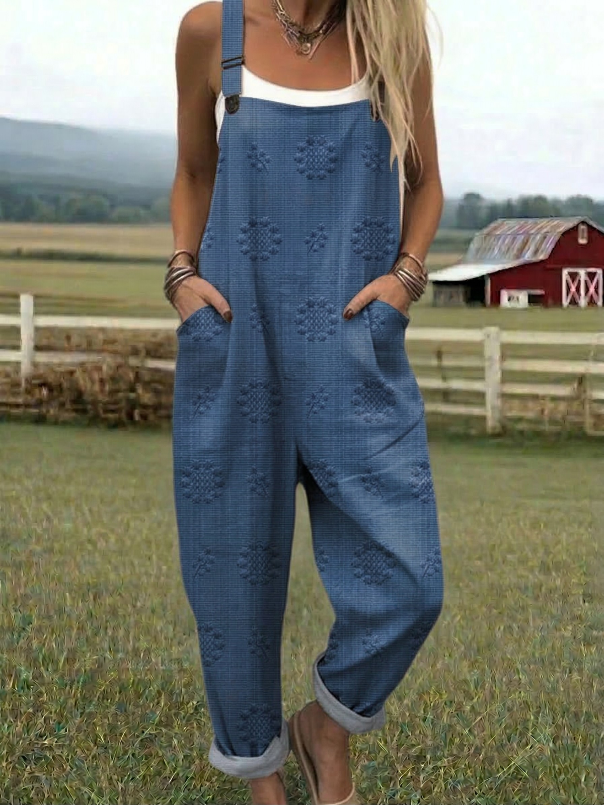 Freja - Relaxed Pattern Jumpsuit