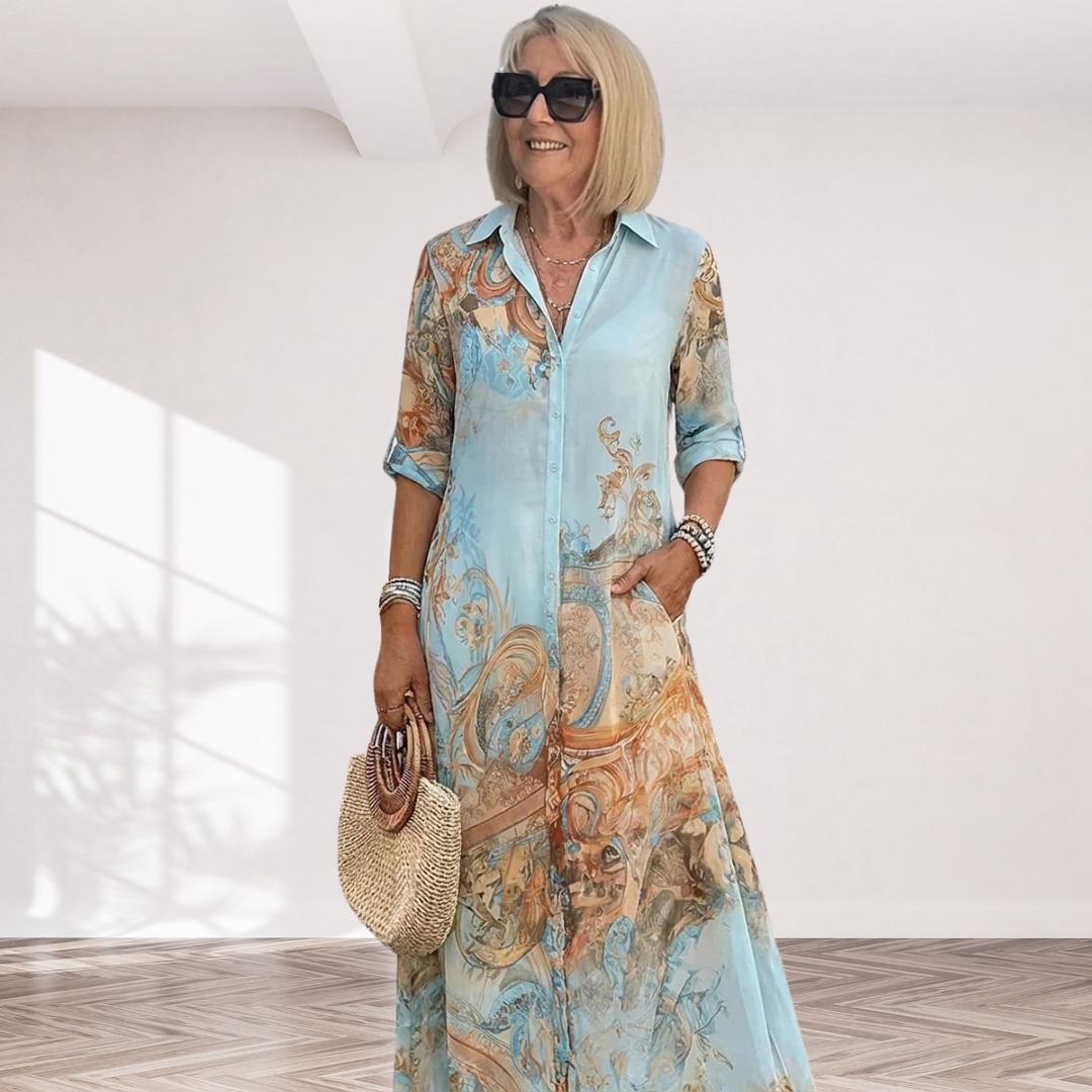 Isadora™ - Mediterranean Resort Maxi Dress