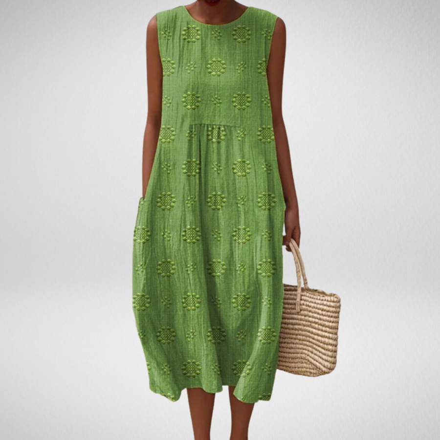 Sara™ Patterned Midi Dress