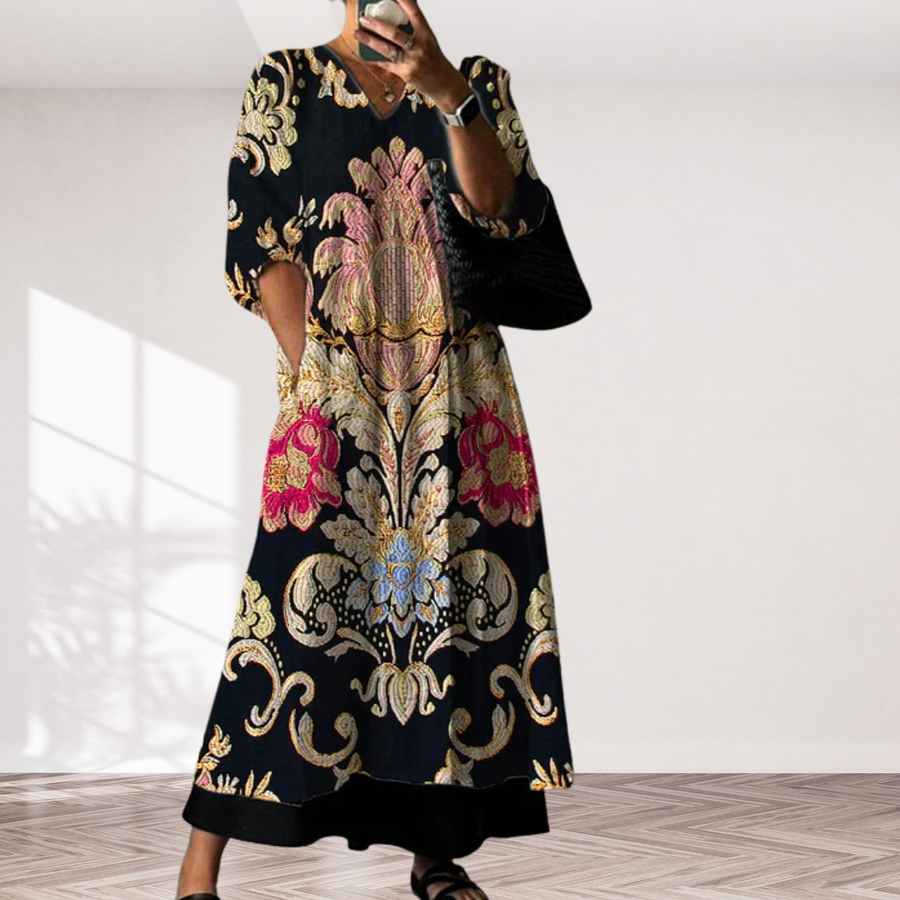 Elegant Print Dress Clara