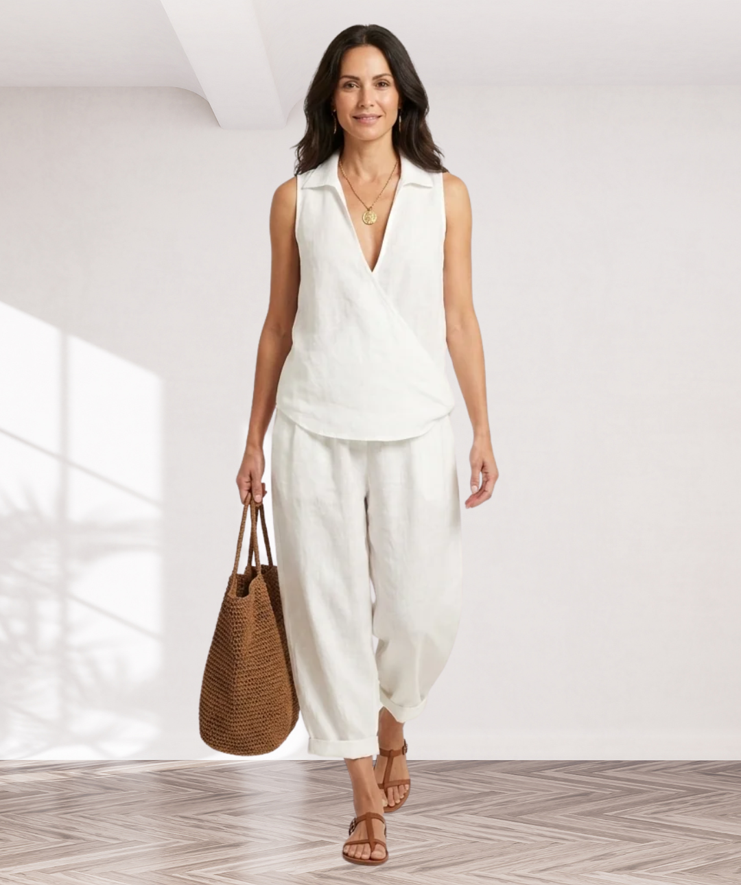 Twiila | Wrap-Top & Wide-Leg Set