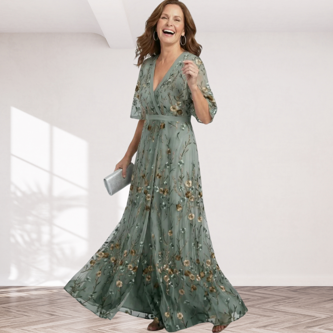 Selora | Halter Bloom Flow Maxi Dress