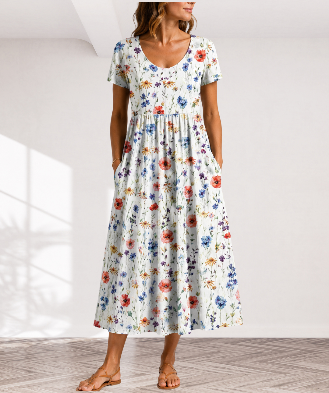 GEORGINA | ELEGANT DRESS WITH TUMMY COVERAGE