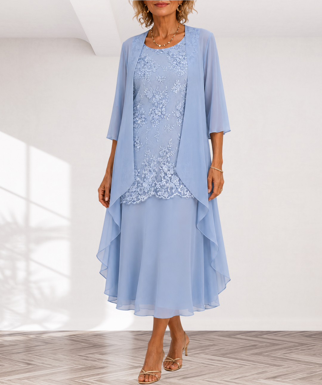 Lumi™ Chiffon Two-Piece Dress
