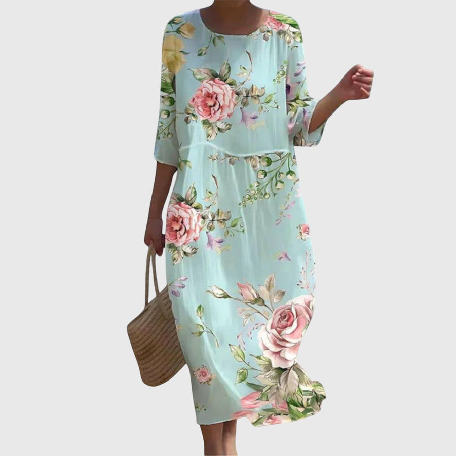 Olivia | Stylish Floral Maxi Dress