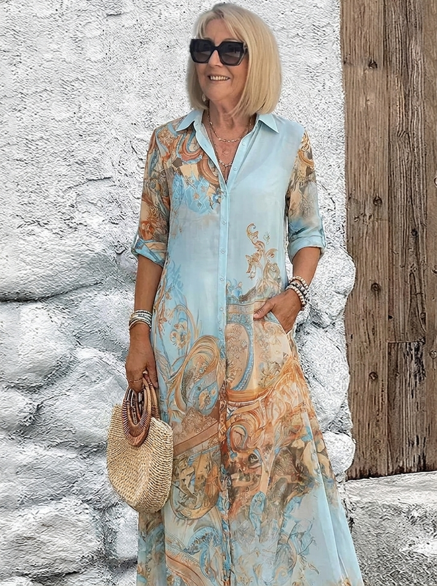 Isadora™ - Mediterranean Resort Maxi Dress