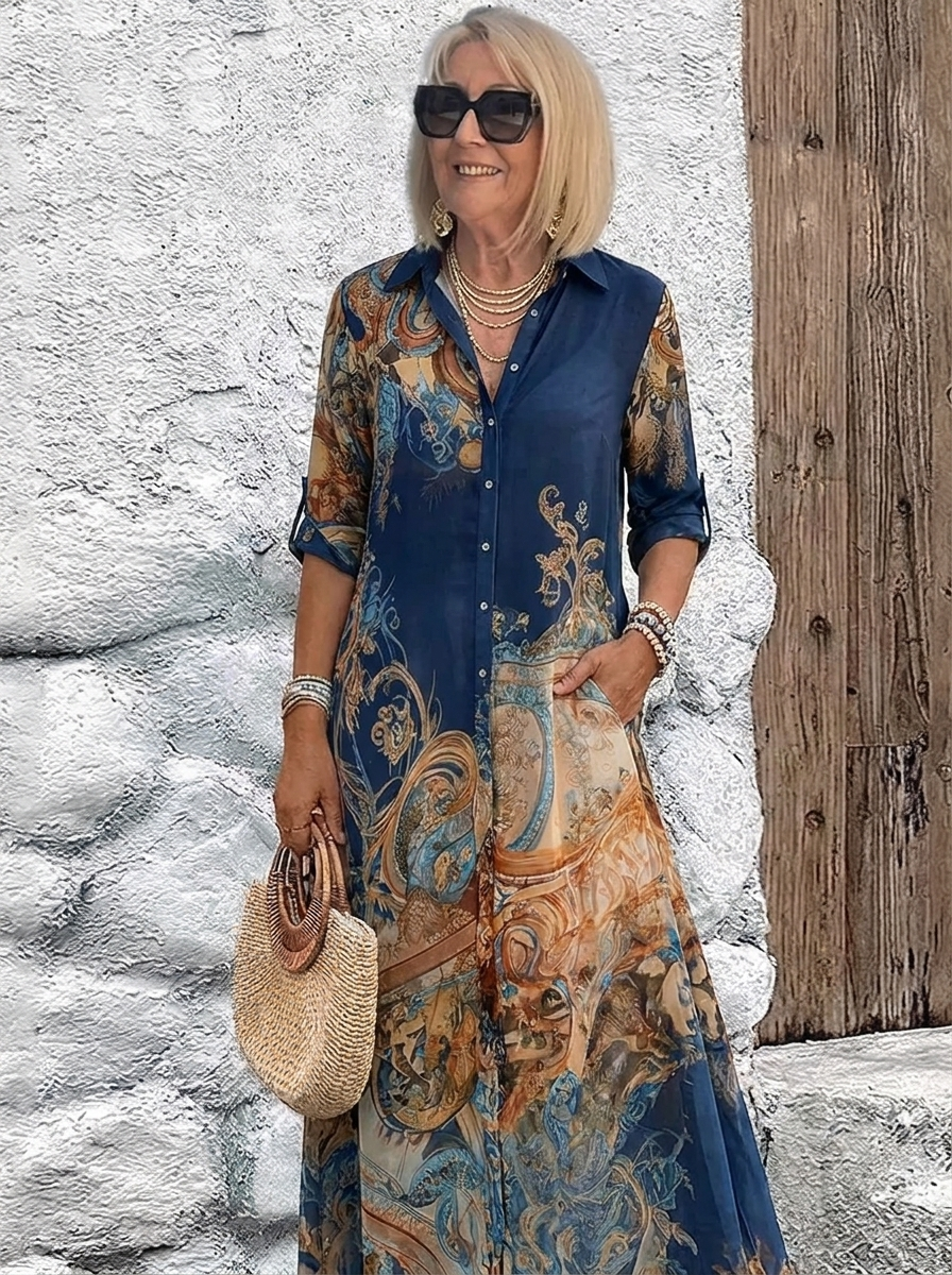 Isadora™ - Mediterranean Resort Maxi Dress