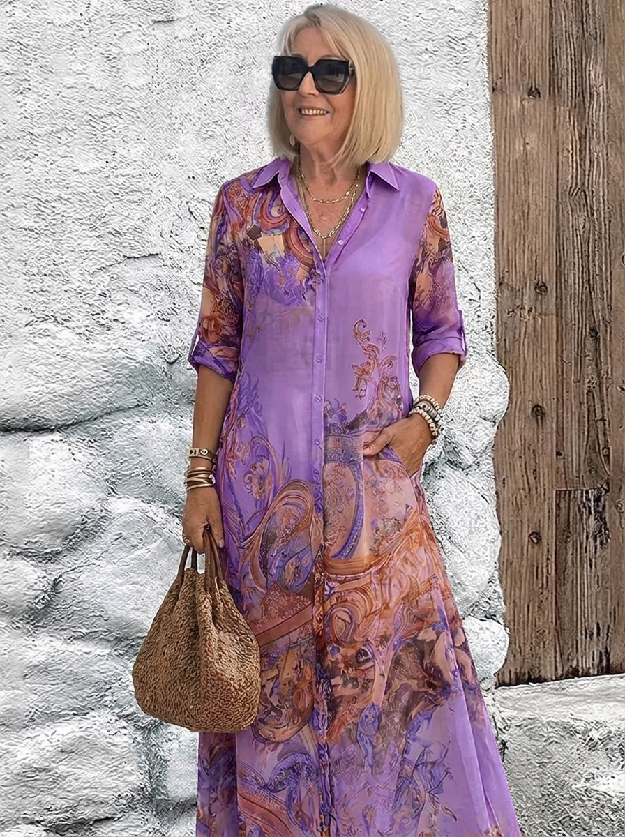 Isadora™ - Mediterranean Resort Maxi Dress
