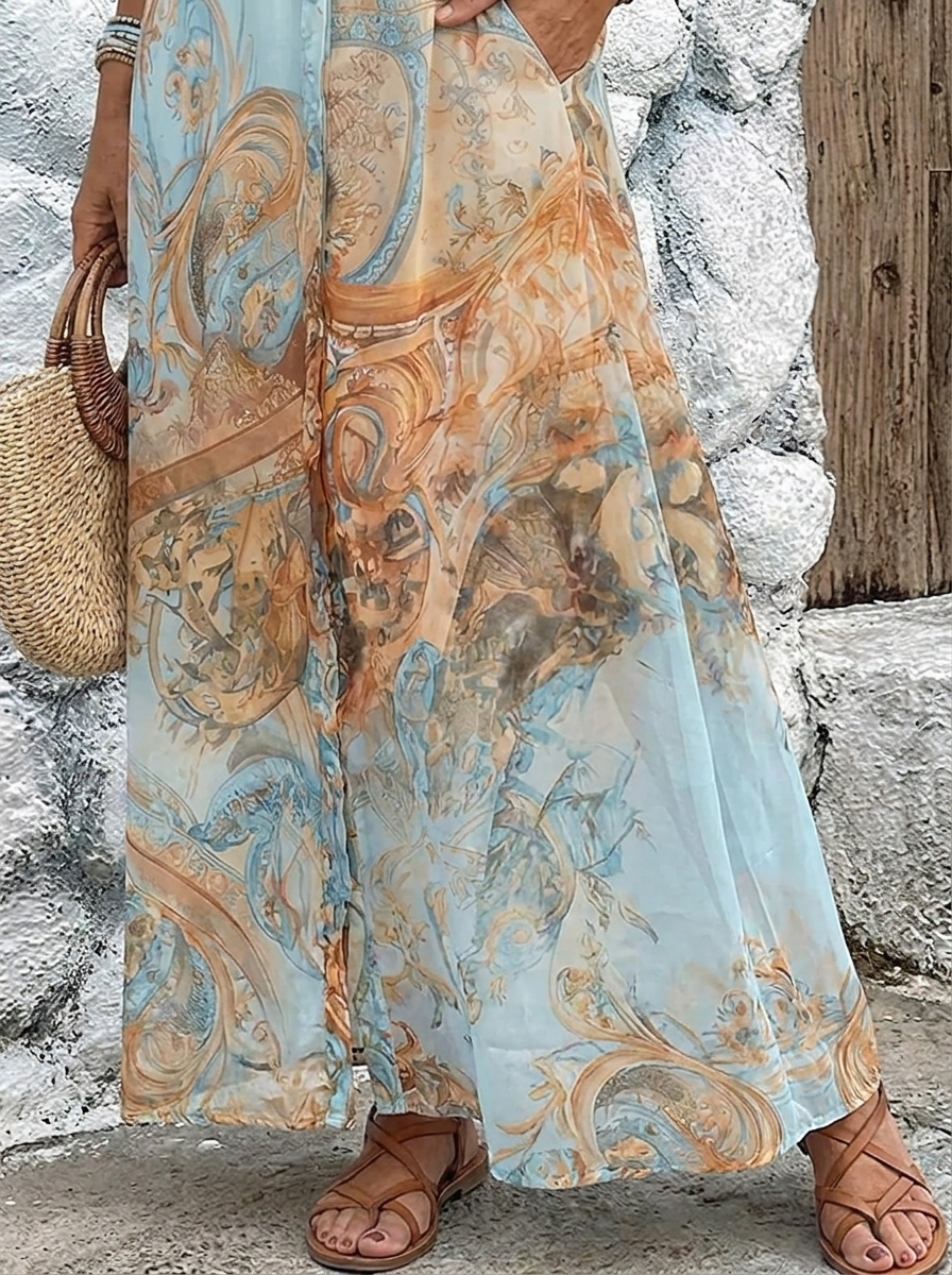 Isadora™ - Mediterranean Resort Maxi Dress
