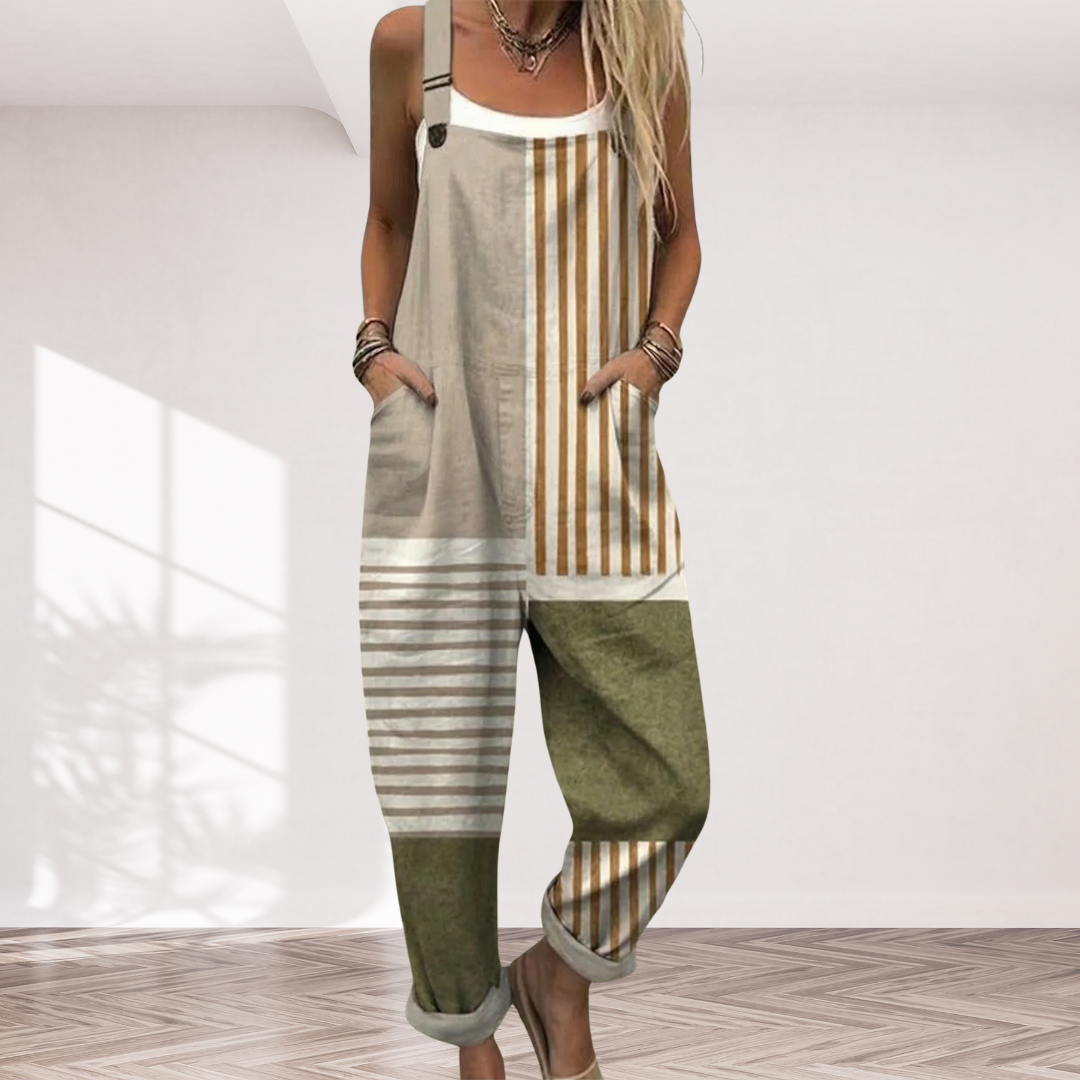 Frederikke -  Striped Relaxed Jumpsuit